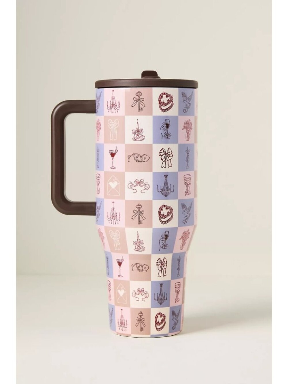 HydroJug x Anthropologie 40 oz. Traveler Cup - Key To My Heart - New In Box - Picture 2 of 5